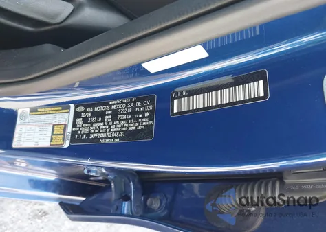 2019 Kia Forte Lxs из США, поврежденный, VIN 3KPF24AD7KE048781